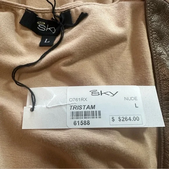 Brown Faux Leather Dress - Picture 7 of 8